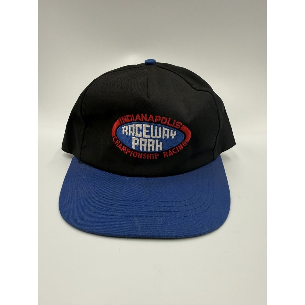 Vintage Indianapolis Raceway Park Snapback Hat USA Union Made Racing Cap